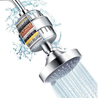 China Metered Faucets 15 Stage Shower Filter With Vitamin C Showerhead Filter For Hard Water Shower Chlorine Filter Removes Fluoride for sale