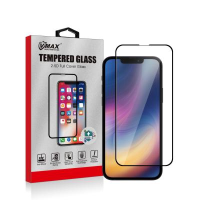 China Anti-bubble For iPhone 13 Mobile Phone Full Coverage 9H 2.5D Tempered Glass Screen Protector Accessory Guard for sale