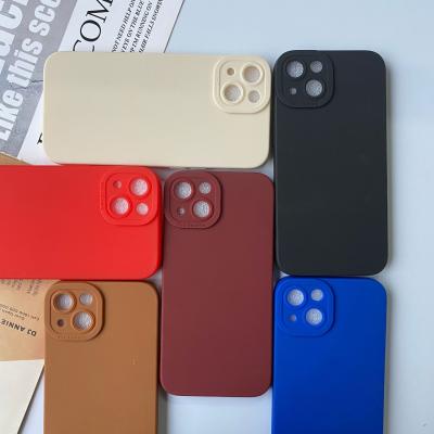 China Solid Color Matte Armor Case For iPhone 13 11 pro 12 pro XS Max X XR 8 Plus Soft TPU Cover For iPhone 13 pro Shockproof Shell for sale