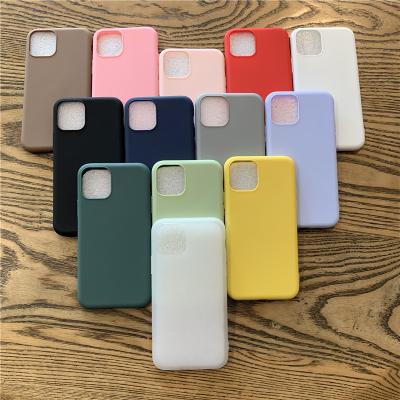 China Ultra Thin Matte Slim Fit Flexible Soft TPU Anti-drop Mobile Phone Case For iPhone 11 12 Pro Max for sale