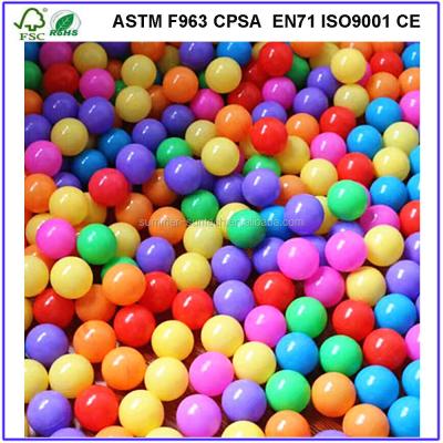 China Wholesale Bulk Clear Plastic Ball Bath Toy 5.5 cm 5cm Pit Balls For Ball Pools for sale