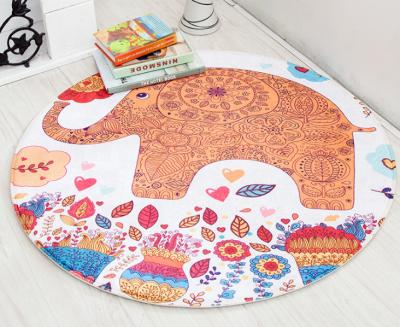 China Cartoon Children Around Large Storage Diameter Mat Baby Care Play Mat Mat, Baby Crawling Mat for sale