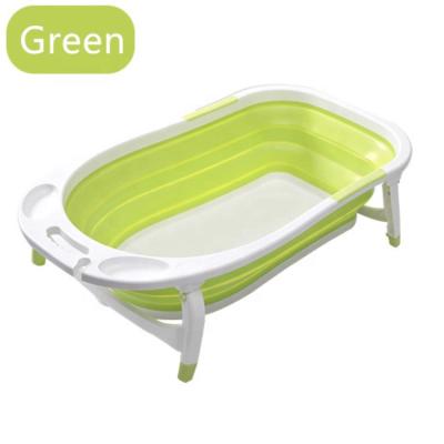 China Viable Portable Collapsible Infant Newborn Wash Tube Baby Shower Tub Foldable Tub With Temperature for sale