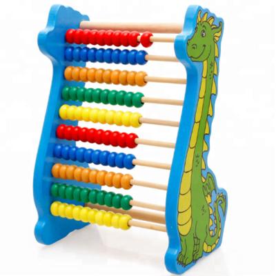 China 2017 Educational wooden toy children's abacus new dinosaur style 10 folders advanced wooden toys style for sale