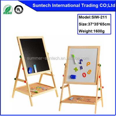 China Magnetic wooden writing board/wooden drawing stand/folding easel/educational toys for children for sale