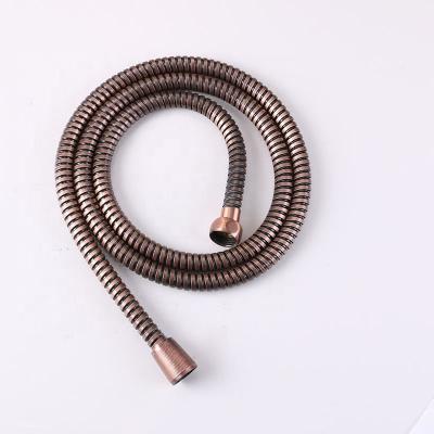 China Bath Soft Hand Red Bronze Finish Outdoor Shower Hose for sale