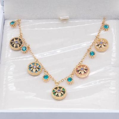 China ZF 2021 Unfading Style Women Romantic Jewelry Beads Gemstones K Gold Lucky Bracelets For Girlfriend for sale