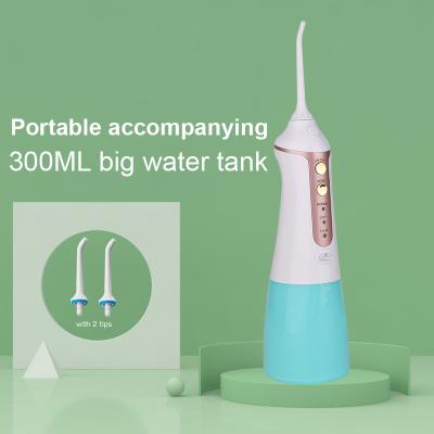 China Household Cordless Water Flosser Irrigator Portable Oral Rechargeable Dental Flosser Tooth Cleaner for sale