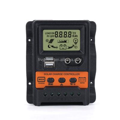 China Solar Charger Controller Sun 12V 24V Battery Regulator 10a 20a 30a PWM System Solar Power Charger Controller for sale