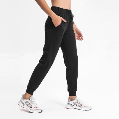 China Streetwear Sweatpants Anti-Static Jogger Set Elastic Fitness Gym Pants Women's Casual Wear Waist Jogger for sale