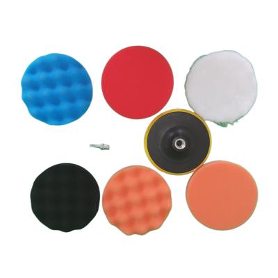 China High Efficiency Car Disc Sponge Wool Wheel Self-adhesive Buffing Polish Pad for Car Polisher Drill Adapter for sale