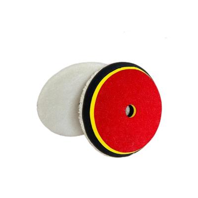 China High Efficiency Car Beauty Wool Dish 6 Inch Medium Fine Grinding Dish Sponge Wheel Polishing Polishing Wheel. thick for sale