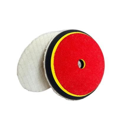 China High Efficiency Woolen Dish Grinding Dish Grinding Wheel Sponge Wool Ball Coarse Medium Fine Polishing Strong Polishing Disc for sale