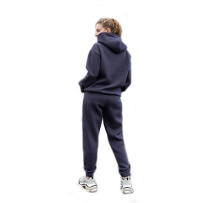 China Custom Made Viable Hot Sales Women Teams Loose Casual Spring Autumn Sport Jogger Oversized Pocket Hoodie Suit 2 Piece Set for sale