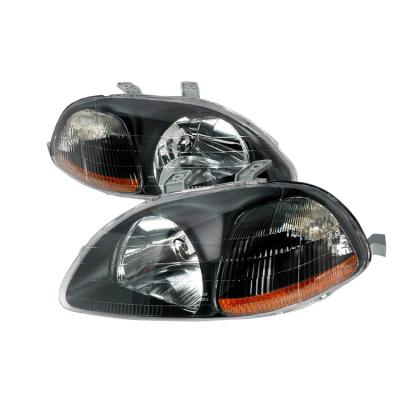 China Automobile Lamp Black Replacement Headlamp Civic 1996-1998 Honda Headlight Assembly for sale