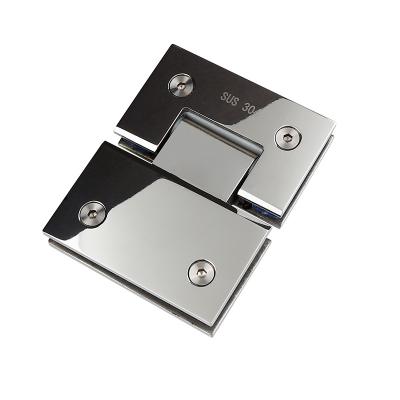 China Modern Shower Door Fitting Bathroom Hinge Heavy Duty Glass Hardware 180 Degree Glass Flange For Glass for sale