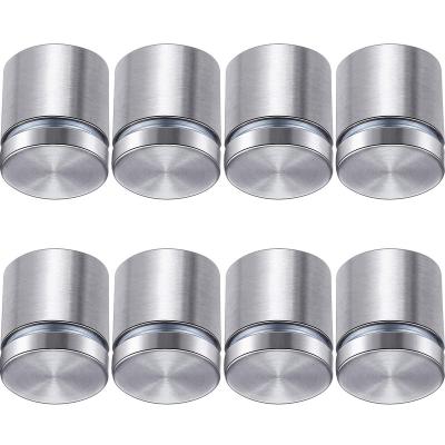 China Modern Stainless Steel Glass Screw Clamp Hardware Glass Machinery Mount Metal Balustrade Glass Standoff for sale