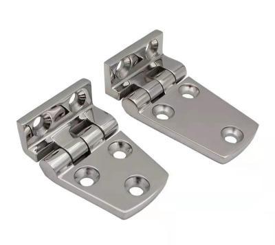 China Stainless Steel Mirror Polished Hinge Stainless Steel Hardware Marine Step Bending Hinges Boat Deck Hinge for sale