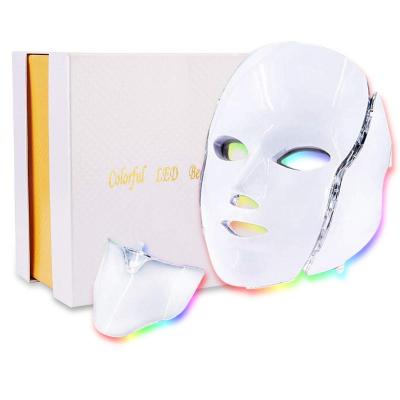 China For Home Use 7 Color Photon Red Light Therapy Skin Rejuvenation Skin Care Blue LED FaceMask Therapy for sale