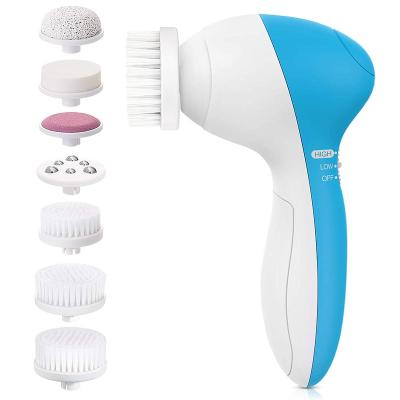 China Acne Treatment Facial Cleansing Brush with 7 Brush Heads for Deep Cleansing, Gentle Exfoliating, Removing Blackhead, Massaging for sale