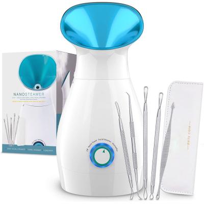 China Professional Nano Ionic Steam Faceial Steamer DEEP CLEANSING Nano For Pore Blackheads Spa for sale