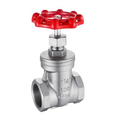 China General Good Price 304 Stainless Steel Manual Female Thread 2 PC Gate Valve for sale