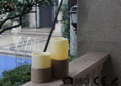 China White Led Pillar Candles / Electric Pillar Candles For Indoor LP-001 for sale