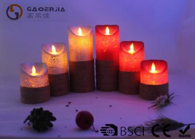 China Remote Control Flickering Led Candles , Led Flameless Candles With Timer for sale