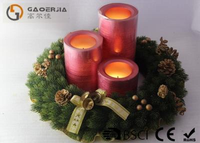 China Decorative Led Candles , Advent Wreath Votive Candles Warm White for sale