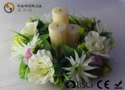 China Flickering Flame Led Wax Candle , Advent Wreath Votive Candles Multi Color for sale