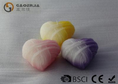 China Different Color Eco Friendly Heart Shaped Candles With CE / RoHS for sale