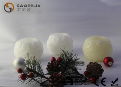 China Cloud Design Warm White Led Candles With Remote Control Wax Material for sale