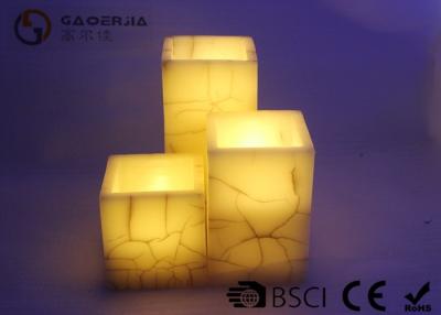 China Cracked Finish Remote Control Electric Candles , Rechargeable Led Candles for sale