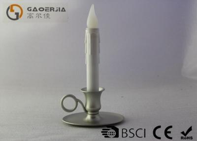 China Customized White Plastic Taper Led Candles For Home Decoration for sale