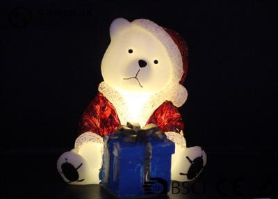 China Bear Shaped Flameless Christmas Candles , Christmas Battery Candles For Kids for sale