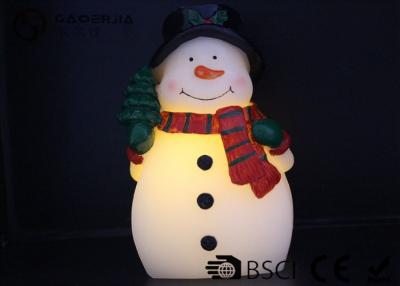 China Snow Man Shaped Christmas Led Candles Battery Operated 3AAA for sale