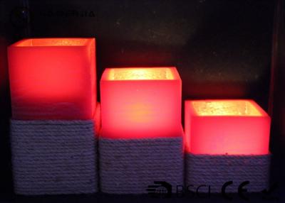 China Warm White Electric Led Candles Set Of 3 Paraffin Material EL-016 for sale