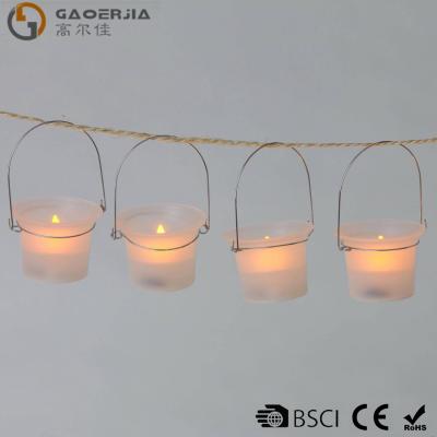 China Frosted Mini Warm White Led Tea Light Candle for Party / backyard for sale