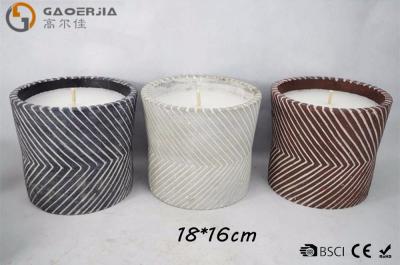 China Mosquito Repellent Oil White Burning Candle in Pot Or Twill Cylinder Cement for sale