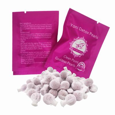 China Smell Control Herbal Medicine YONI Natural Detox Pearl 100% Chinese Herbal Vaginal Detox Pill for sale