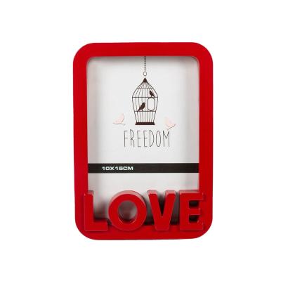 China Plastic Display Valentine's Day Gift Picture Love Photo Frame for sale