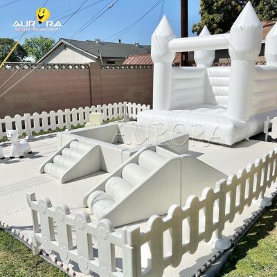 China Soft Play Klimmers Speeltuinrichting Indoor White Bouncy Castle Kleuter Te koop