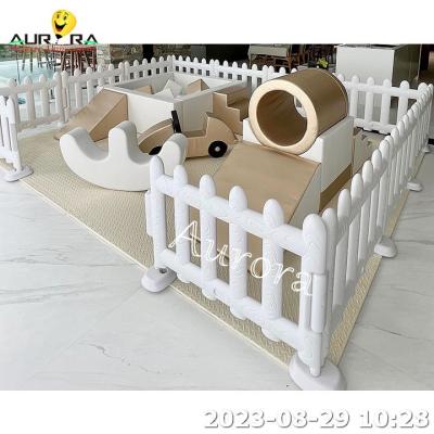 China Pastell Soft Play Ausrüstung Set Vorschulzentrum Soft Play Mat Schaumball Pit Kinder zu verkaufen