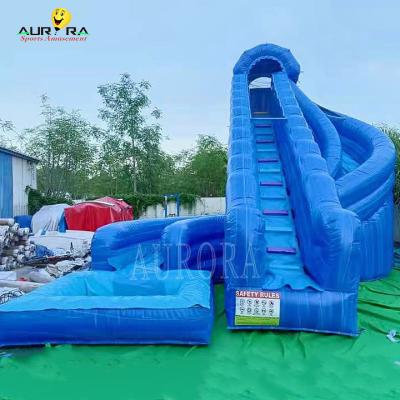 China Buiten 50ft Kids Jumping Jungle Pvc opblaasbare waterslippen Te koop