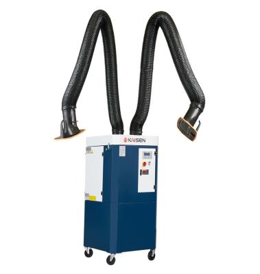 China Factory Auto Cleaning Mobile Industrial Welding Fume Extractor With Double Tube for sale