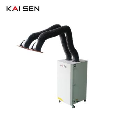 China KAISEN Factory Double Suction Arm Welding Fume Portable Welding Extractor with RoHS KSJ-2.2S for sale