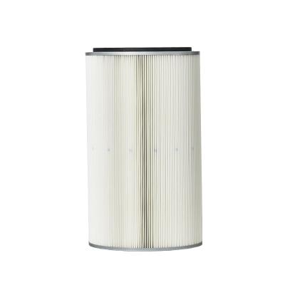 China Industrial pleated welding fume dust collector polyester filter element cartridge for dust collector above MERV 15 level for sale