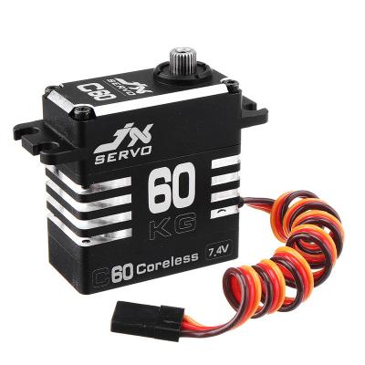 China RC model JX C60 7.4V coreless high torque 50kg full metal servo for robot for sale