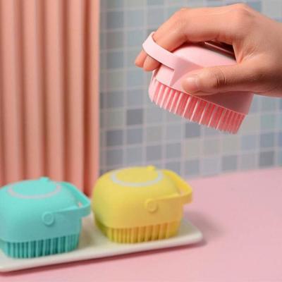 China EXFOLIATE Factory Customized Food Grade Silicone Baby Bath Body Brush Hot Selling Skin-Friendly for sale