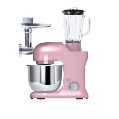 China Custom Design 5L 1300W Tilt Head Pink Kitchen Appliances Dough Food Stand Mixer for sale